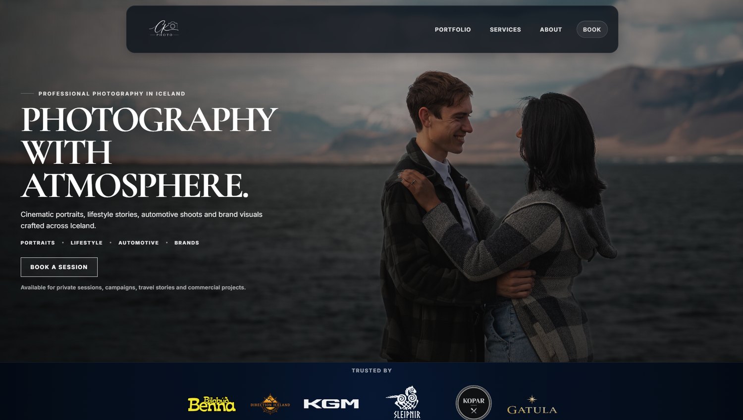 CK Photo website screenshot