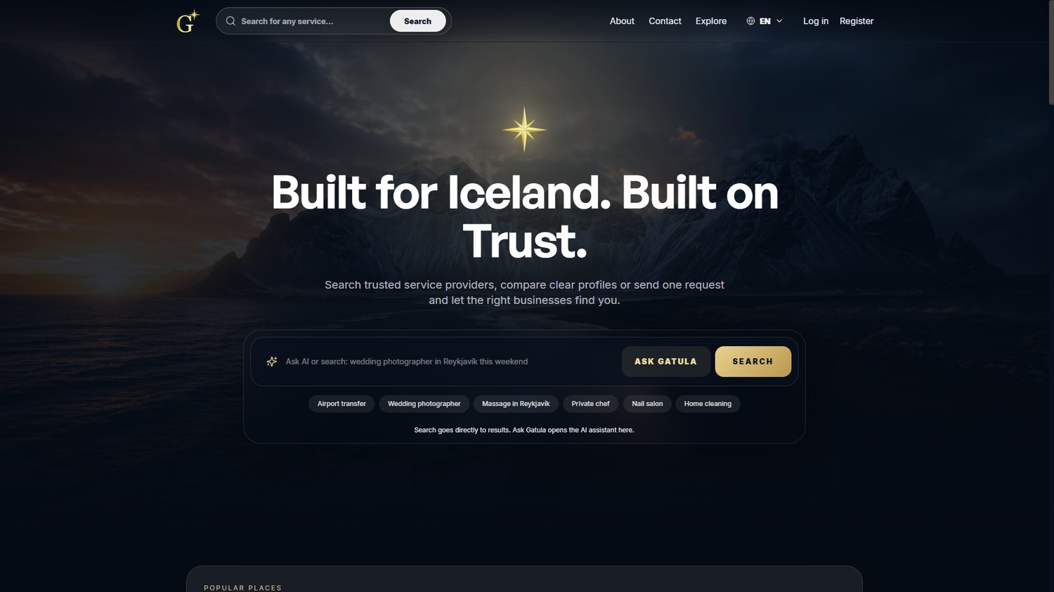 Gatula Iceland website screenshot